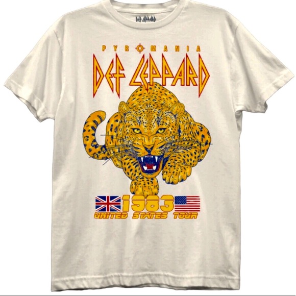 Tops - Def Leppard T-shirt White